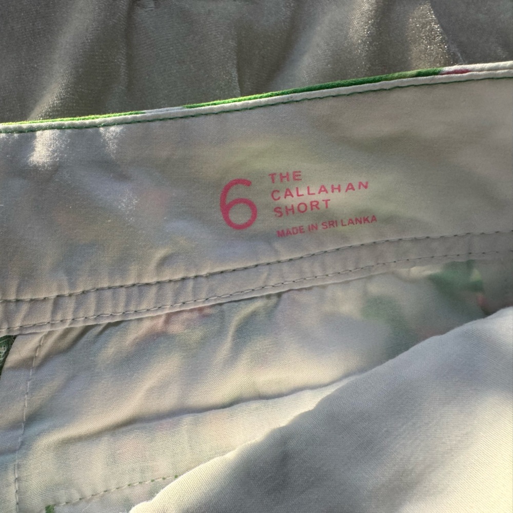 Lilly Pulitzer Green Floral Print Bermuda Shorts - Picture 7 of 8